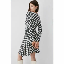 Buy 🌟 KarenMillen Belted Viscose Blend Long Sleeve Jersey Skater 👗 Dress For Female ❤️ -Karen Millen Sales unnamed file 4912