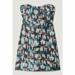 Best Sale 😍 KarenMillen Marble Jacquard Bustier Mini 👗 Dress For Female 😍 -Karen Millen Sales unnamed file 4943
