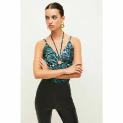 Buy ❤️ KarenMillen Petite Snake Print Jersey Crepe Top For Female ❤️ -Karen Millen Sales unnamed file 4956