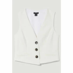 Top 10 🛒 KarenMillen Clean Tailored Waistcoat For Female ✨ -Karen Millen Sales unnamed file 4967