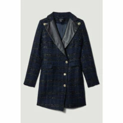 Discount ❤️ KarenMillen Boucle Tux Collared Mini 👗 Dress For Female 👍 -Karen Millen Sales unnamed file 4981