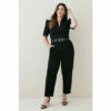 Best deal 👍 KarenMillen Plus Size Structured Crepe Forever Jumpsuit For Female ✔️