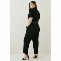 Best deal 👍 KarenMillen Plus Size Structured Crepe Forever Jumpsuit For Female ✔️ -Karen Millen Sales unnamed file 5000