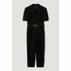 Best deal 👍 KarenMillen Plus Size Structured Crepe Forever Jumpsuit For Female ✔️ -Karen Millen Sales unnamed file 5001