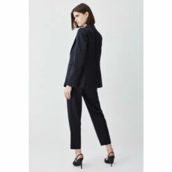 Outlet 🧨 KarenMillen Italian Structured Satin High Waisted Trouser For Female ✔️ -Karen Millen Sales unnamed file 5006