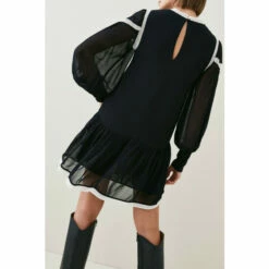 Budget ⭐ KarenMillen Ladder Trim Lace Woven Mini 👗 Dress For Female 🤩 -Karen Millen Sales unnamed file 5015