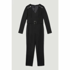 Flash Sale 💯 KarenMillen Compact Stretch Button Detail Shoulder Slim Leg Jumpsuit For Female 🛒 9 Flash Sale 💯 KarenMillen Compact Stretch Button Detail Shoulder Slim Leg Jumpsuit For Female 🛒 -Karen Millen Sales unnamed file 5026