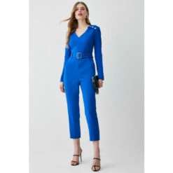 Flash Sale 💯 KarenMillen Compact Stretch Button Detail Shoulder Slim Leg Jumpsuit For Female 🛒 11 Flash Sale 💯 KarenMillen Compact Stretch Button Detail Shoulder Slim Leg Jumpsuit For Female 🛒 -Karen Millen Sales unnamed file 5028