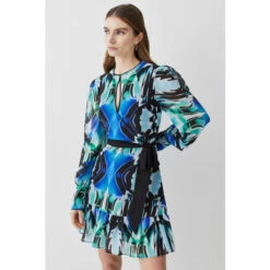 Coupon 🥰 KarenMillen Mirrored Kaleidoscope Belted Mini 👗 Dress For Female 🛒 -Karen Millen Sales unnamed file 503