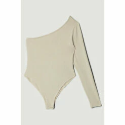 New ✔️ KarenMillen Premium Wool Blend One Shoulder Jersey Bodysuit For Female 👏 -Karen Millen Sales unnamed file 5032