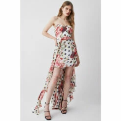 Cheapest 🔔 KarenMillen Spot Floral Chiffon Drama Hem Mini 👗 Dress For Female 😀 11 Cheapest 🔔 KarenMillen Spot Floral Chiffon Drama Hem Mini 👗 Dress For Female 😀 -Karen Millen Sales unnamed file 515
