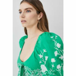Best deal 🔥 KarenMillen Petite Floral & Geo Embroidered Woven Jumpsuit For Female 🎉 -Karen Millen Sales unnamed file 520