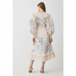 Cheapest ⌛ KarenMillen Applique Organdie Woven Maxi 👗 Dress For Female 🤩 -Karen Millen Sales unnamed file 5230