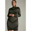 Hot Sale 💯 KarenMillen Plus Size Sparkle Military Abstract Knit 👗 Dress For Female 🔥