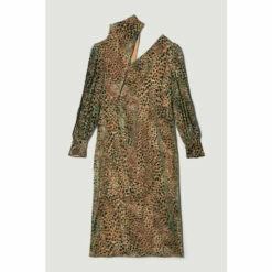 New 🌟 KarenMillen Plus Size Velvet Animal Devoure Woven Maxi 👗 Dress For Female ✔️ -Karen Millen Sales unnamed file 5280