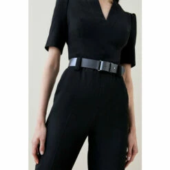 Budget 🎉 KarenMillen Forever Belted Jumpsuit For Female 😍 -Karen Millen Sales unnamed file 5296