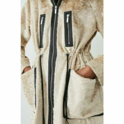 Hot Sale ✔️ KarenMillen Signature Faux Ponyskin Hooded Parka 🧥 Coat For Female 😍 -Karen Millen Sales unnamed file 5325