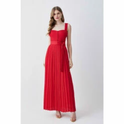 Wholesale ❤️ KarenMillen Top Stitch Satin Woven Midi 👗 Dress For Female 🎉 -Karen Millen Sales unnamed file 5333