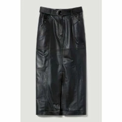 Best deal 🤩 KarenMillen Leather Belted Maxi 👗 Skirt For Female ⭐ -Karen Millen Sales unnamed file 5344