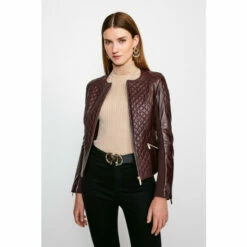 Flash Sale ๐ KarenMillen Leather Quilted Biker Jacket For Female ๐ 16 Flash Sale ๐ KarenMillen Leather Quilted Biker Jacket For Female ๐ -Karen Millen Sales unnamed file 5351