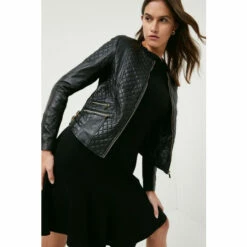 Flash Sale ๐ KarenMillen Leather Quilted Biker Jacket For Female ๐ 20 Flash Sale ๐ KarenMillen Leather Quilted Biker Jacket For Female ๐ -Karen Millen Sales unnamed file 5355