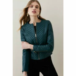 Flash Sale ๐ KarenMillen Leather Quilted Biker Jacket For Female ๐ 25 Flash Sale ๐ KarenMillen Leather Quilted Biker Jacket For Female ๐ -Karen Millen Sales unnamed file 5360