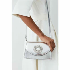 New 🎉 KarenMillen Brooch Detail 👜 Handbag For Female 🛒 -Karen Millen Sales unnamed file 5373