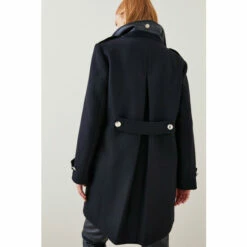 Cheap ⌛ KarenMillen Italian Virgin Wool Double Breasted Pea 🧥 Coat For Female 🌟 -Karen Millen Sales unnamed file 5385