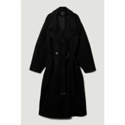 Deals 💯 KarenMillen Italian Virgin Wool Raglan Sleeve 🧥 Coat For Female 🔥 -Karen Millen Sales unnamed file 5403