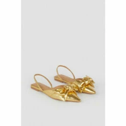 Deals 🛒 KarenMillen Bow Slingback Pointed Toe Flat For Female 😉 -Karen Millen Sales unnamed file 545