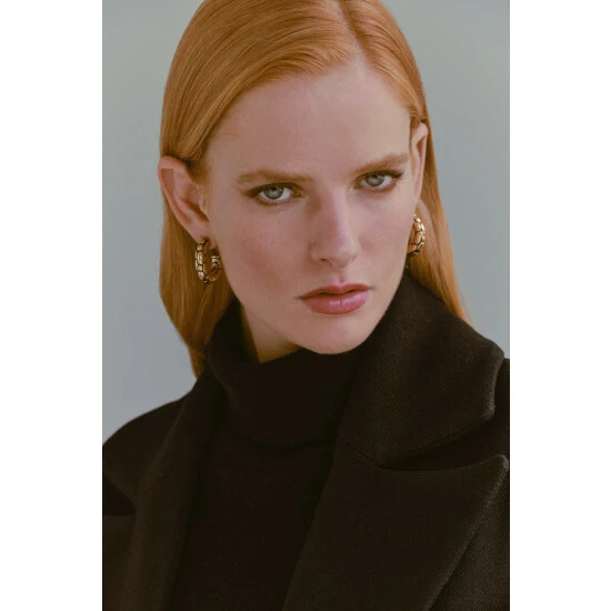 Cheapest 😍 KarenMillen Gold Plated Croc Hoops For Female 💯 5 Cheapest 😍 KarenMillen Gold Plated Croc Hoops For Female 💯 - Image 5