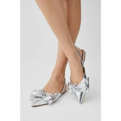 Deals 🛒 KarenMillen Bow Slingback Pointed Toe Flat For Female 😉 -Karen Millen Sales unnamed file 547