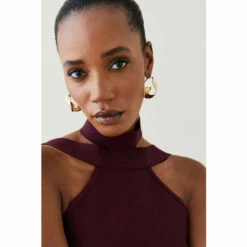 Top 10 ✔️ KarenMillen Bandage Knit Halter Neck Top In Recycled Yarn For Female ⭐ -Karen Millen Sales unnamed file 5485