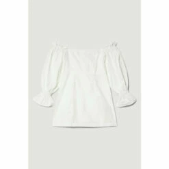 Outlet 🎁 KarenMillen Taffeta Bardot Woven Mini 👗 Dress For Female ⭐ -Karen Millen Sales unnamed file 5496