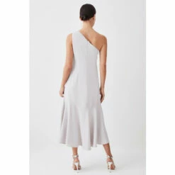 Discount 🔔 KarenMillen Petite One Shoulder Soft Tailored High Low 👗 Dress For Female 😍 -Karen Millen Sales unnamed file 550