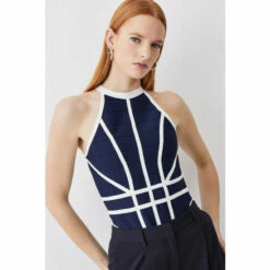 Cheap ๐ KarenMillen Bandage Knit Contrast Halter Top For Female ๐ 15 Cheap ๐ KarenMillen Bandage Knit Contrast Halter Top For Female ๐ -Karen Millen Sales unnamed file 5618