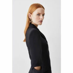 Budget ❤️ KarenMillen Clean Tailored Split Detail Blazer For Female 😀 -Karen Millen Sales unnamed file 5636