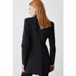 Budget ❤️ KarenMillen Clean Tailored Split Detail Blazer For Female 😀 -Karen Millen Sales unnamed file 5637
