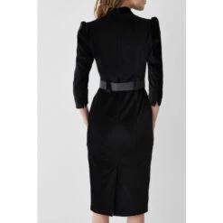 Top 10 👍 KarenMillen Velvet Forever Diamante Belted Pencil Midi 👗 Dress For Female 🔔 -Karen Millen Sales unnamed file 5693