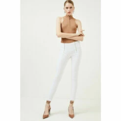 Buy 😍 KarenMillen High Rise Skinny Zip Detail Stretch 👖 Jeans For Female 🥰