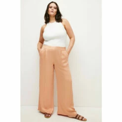 Brand new 🤩 KarenMillen Plus Size Viscose Satin Utility Woven Trouser For Female 🤩