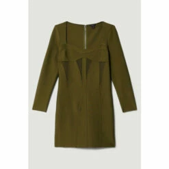 Best deal ✨ KarenMillen Plus Size Mesh Cut Out Bandage Knit Mini 👗 Dress For Female 😀 -Karen Millen Sales unnamed file 5737