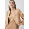 Best reviews of 🛒 KarenMillen Italian Structured Satin Notch Neck Tailored Jacket For Female 👍