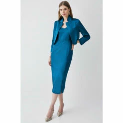 Best reviews of 🛒 KarenMillen Italian Structured Satin Notch Neck Tailored Jacket For Female 👍 -Karen Millen Sales unnamed file 5752