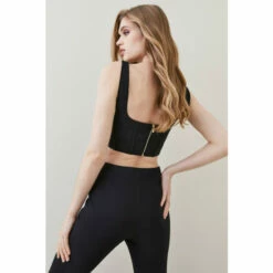 Wholesale 🎉 KarenMillen Corded Lace And Mesh Panelled Woven Corset For Female ⌛ -Karen Millen Sales unnamed file 5795