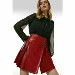 Best deal ✨ KarenMillen Leather Pleated Buckle Kilt 👗 Skirt For Female 😀 16 Best deal ✨ KarenMillen Leather Pleated Buckle Kilt 👗 Skirt For Female 😀 -Karen Millen Sales unnamed file 5815