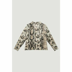 Cheapest 🔥 KarenMillen Plus Size Long Sleeve Jersey Printed Funnel Neck Top For Female 😉 -Karen Millen Sales unnamed file 5833