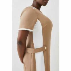 Brand new 🎁 KarenMillen Plus Size Compact Stretch Tipped A Line Mini 👗 Dress For Female 👏 -Karen Millen Sales unnamed file 5860