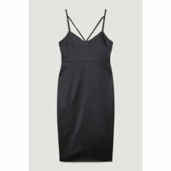 Cheap 🤩 KarenMillen Italian Structured Satin Pencil Midi 👗 Dress For Female 🛒 -Karen Millen Sales unnamed file 5882