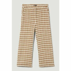 Best Sale ⌛ KarenMillen Check Tweed High Waist Cropped Wide Leg Trousers For Female 👍 -Karen Millen Sales unnamed file 5952